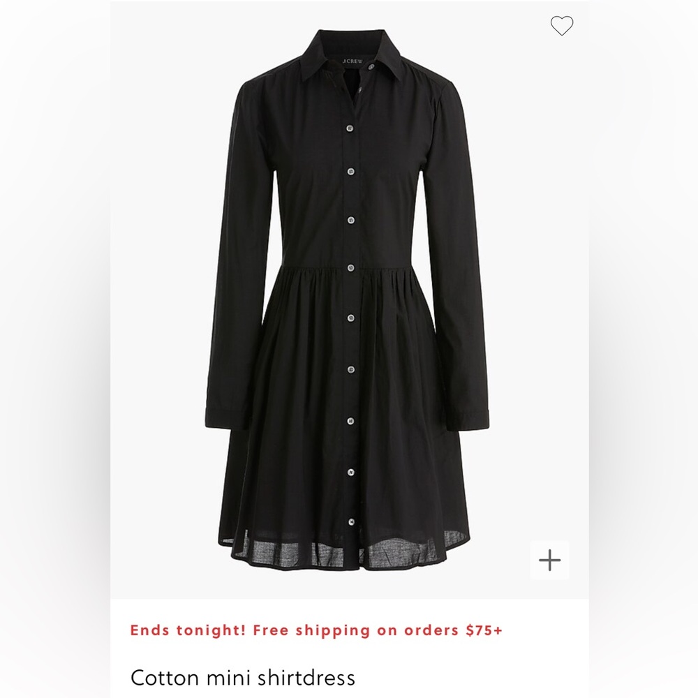 J. Crew collared mini shirtdress